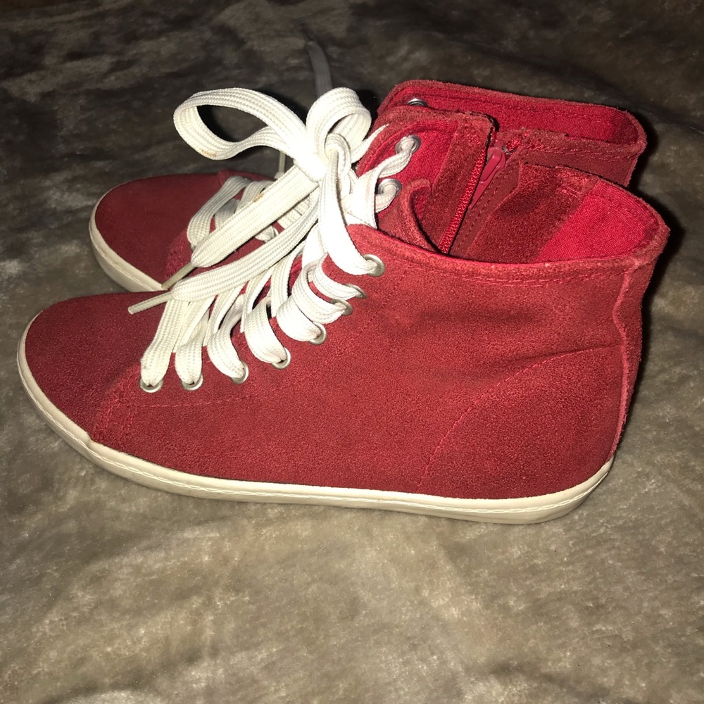 Red Suede Sneakers